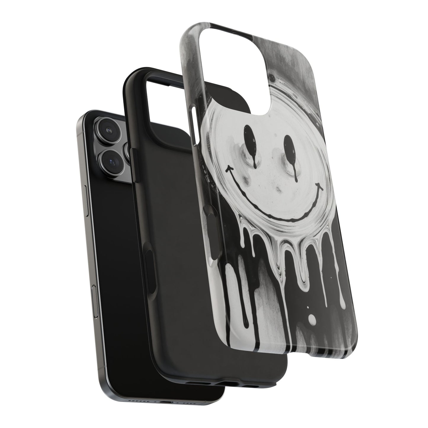 Dripping Smiley Tough Phone Case - Stylish & Durable Protection