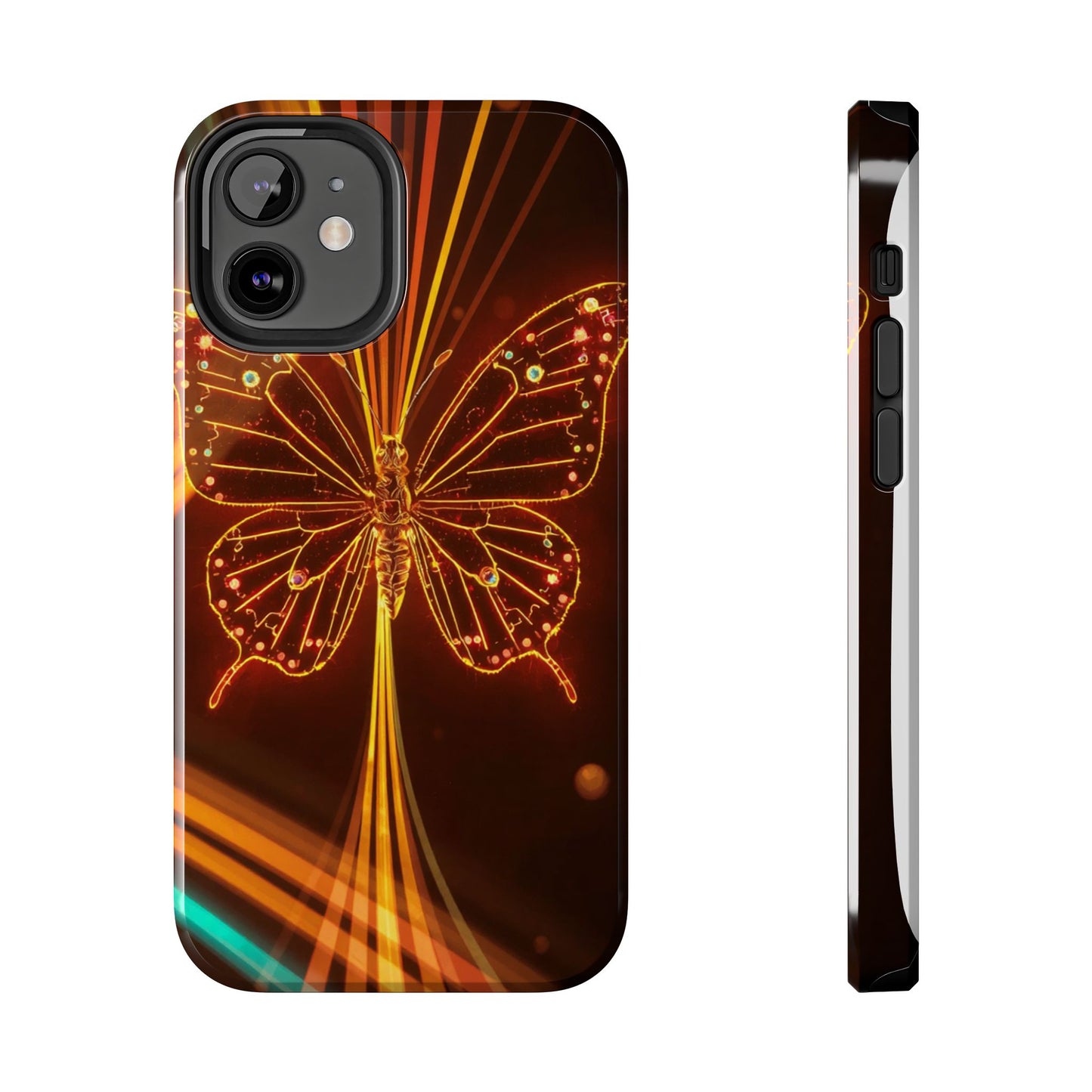 Elegant Butterfly Tough Phone Case - Stylish Protection for Nature Lovers