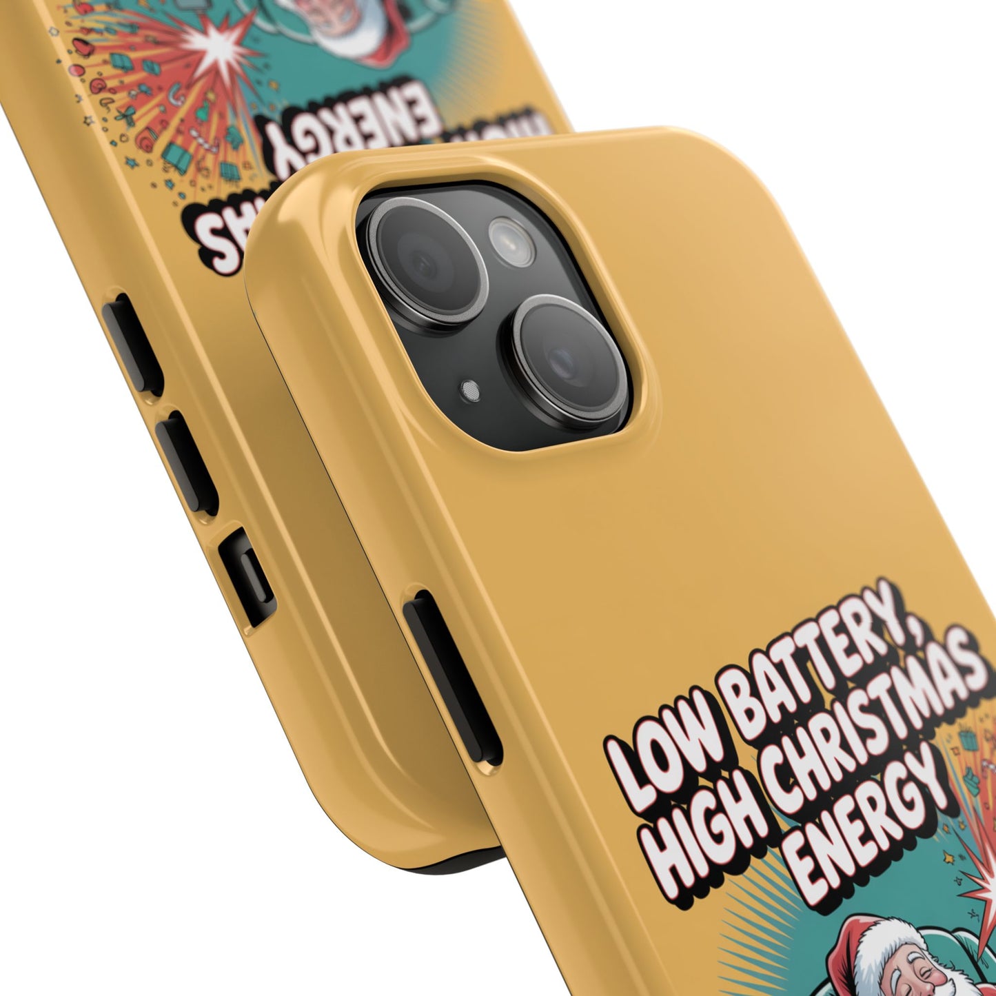 Santa Low Battery Phone Case " High Christmas Energy"