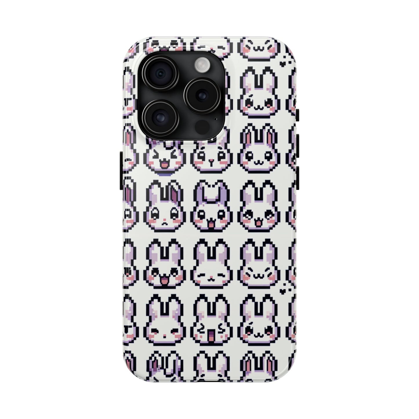 Cute Pixel Bunny Tough Phone Case - Stylish & Protective Cover for iPhone