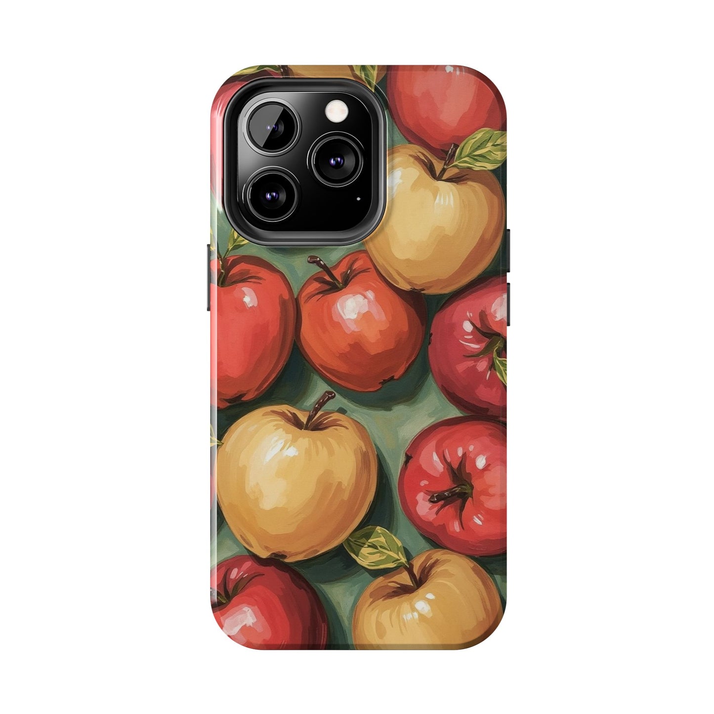 Colorful Painted Apples Art Tough Phone Case - Durable & Stylish Protection - for iPhone