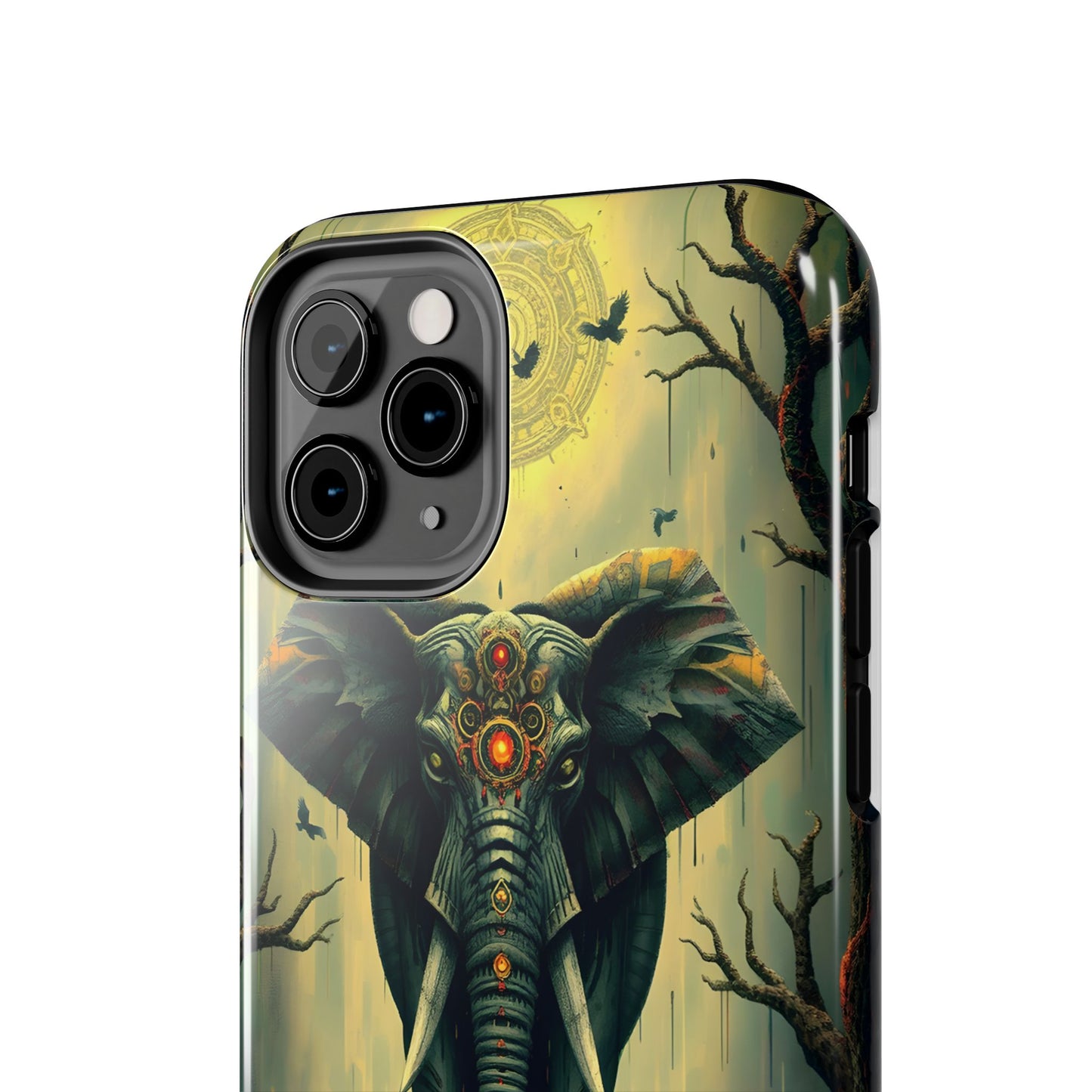Mystical Forest Elephant Tough Phone Case | Vibrant Design for Nature Lovers - for iPhone