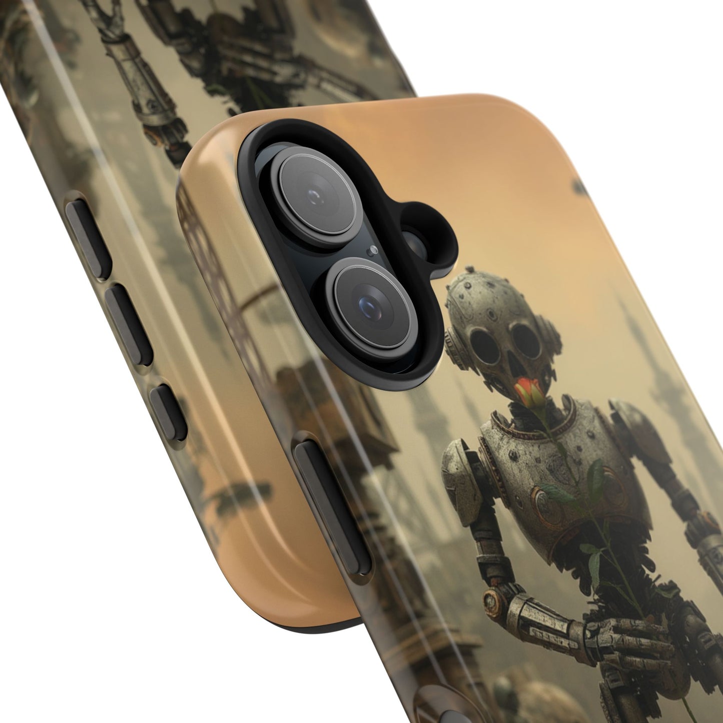 Robotic Sentinel Tough Phone Case - Durable Protector for Sci-Fi Lovers