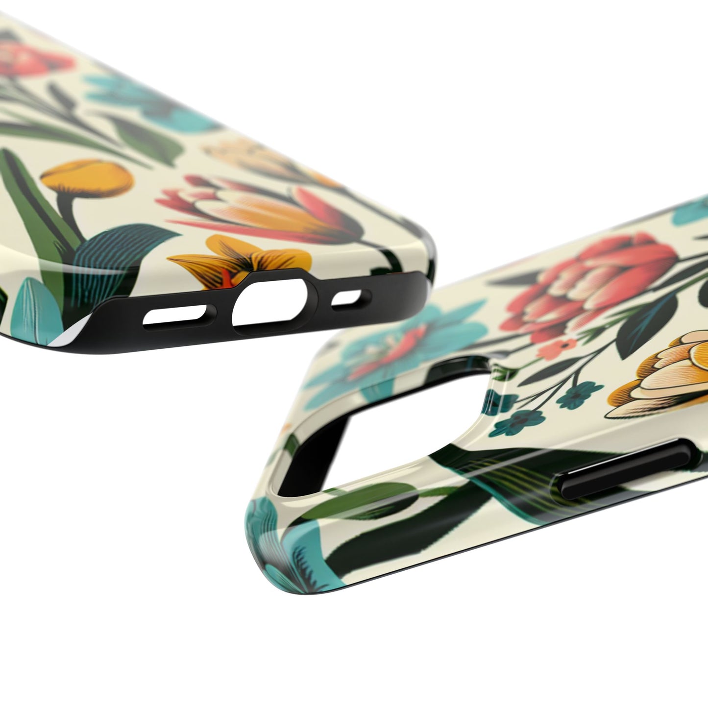 Floral Tough Phone Case - Vibrant Flower Design for Stylish Protection - for iPhone