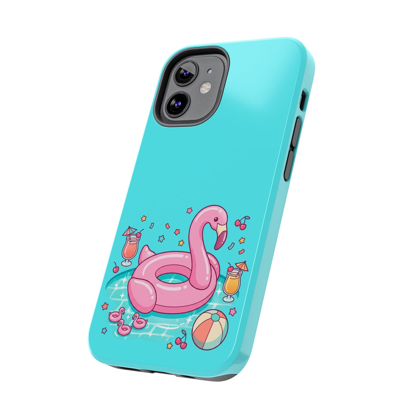 Flamingo Pool Party iPhone Case