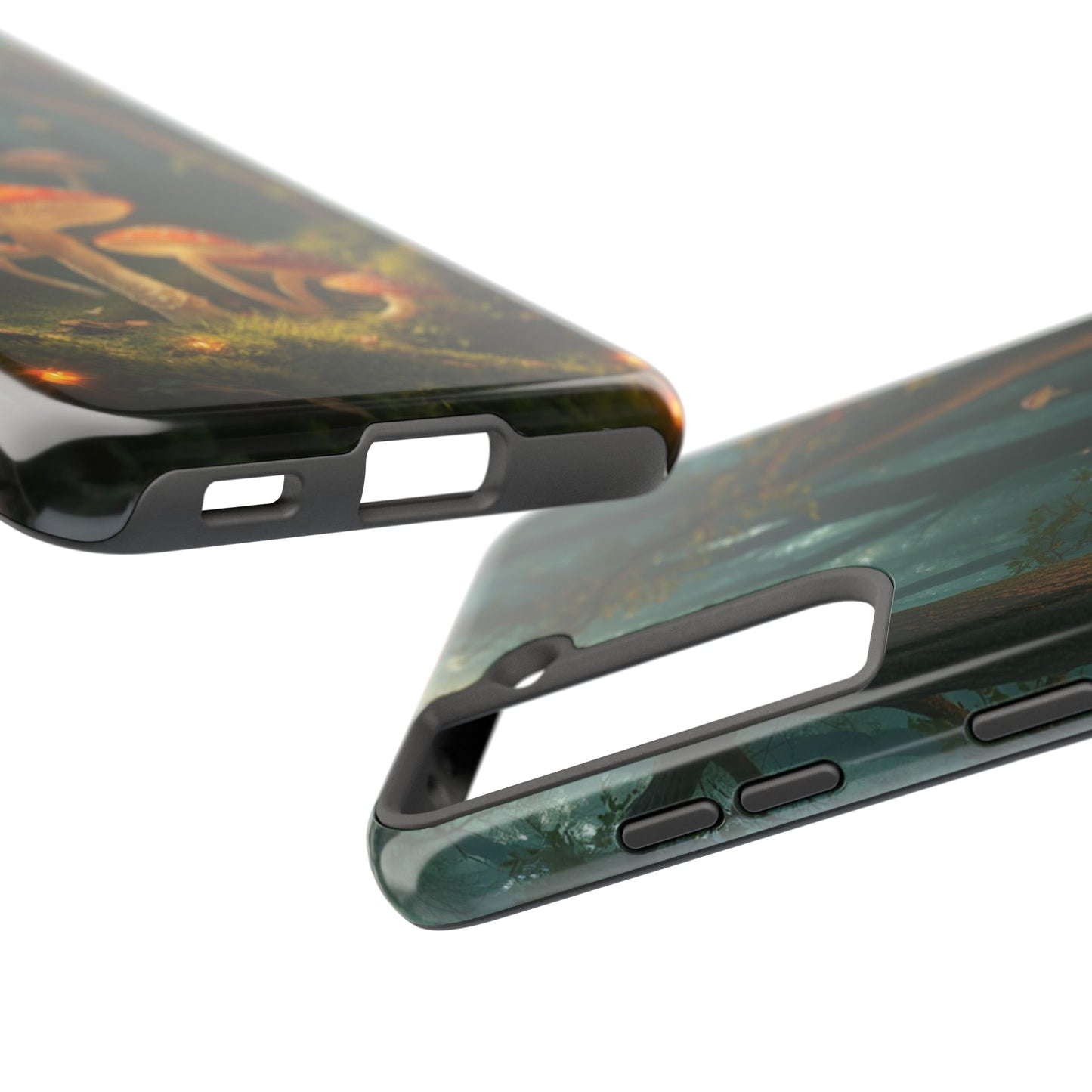 Whimsical Mushroom Tough Phone Case - Forest Fantasy Design