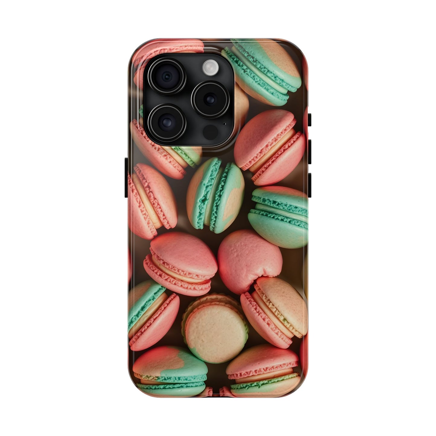 Colorful Tasty Macarons Tough Phone Case - Durable Protection with Sweet Aesthetic - for iPhone