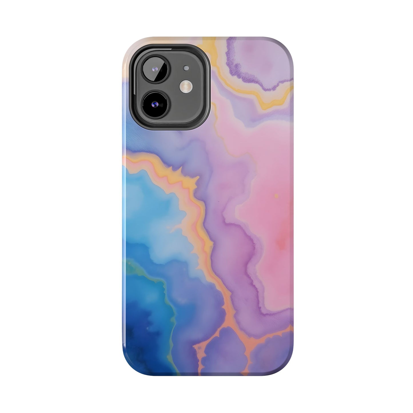 Watercolor Abstract Colors Tough Phone Case - Protective Cover for iPhone
