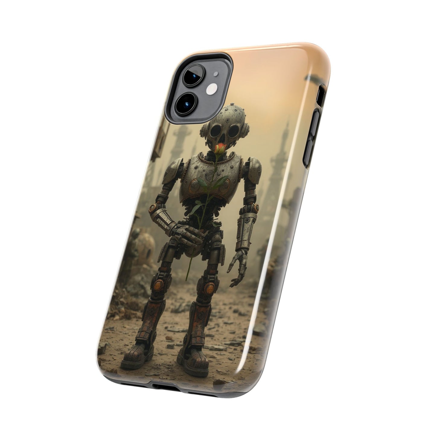 Robotic Sentinel Tough Phone Case - Durable Protector for Sci-Fi Lovers