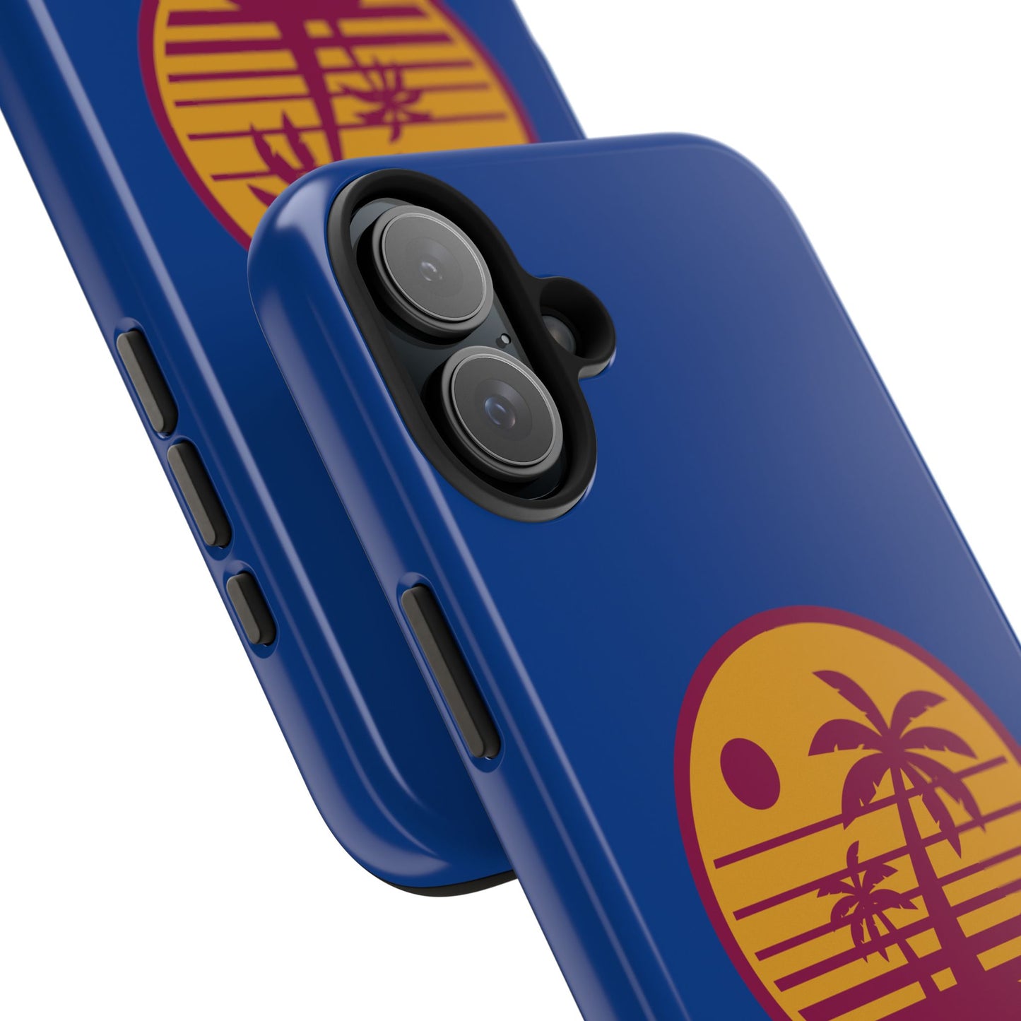 Retro Sunset Tough Phone Case - Vibrant Beach Vibes for Summer Adventures - for iPhone