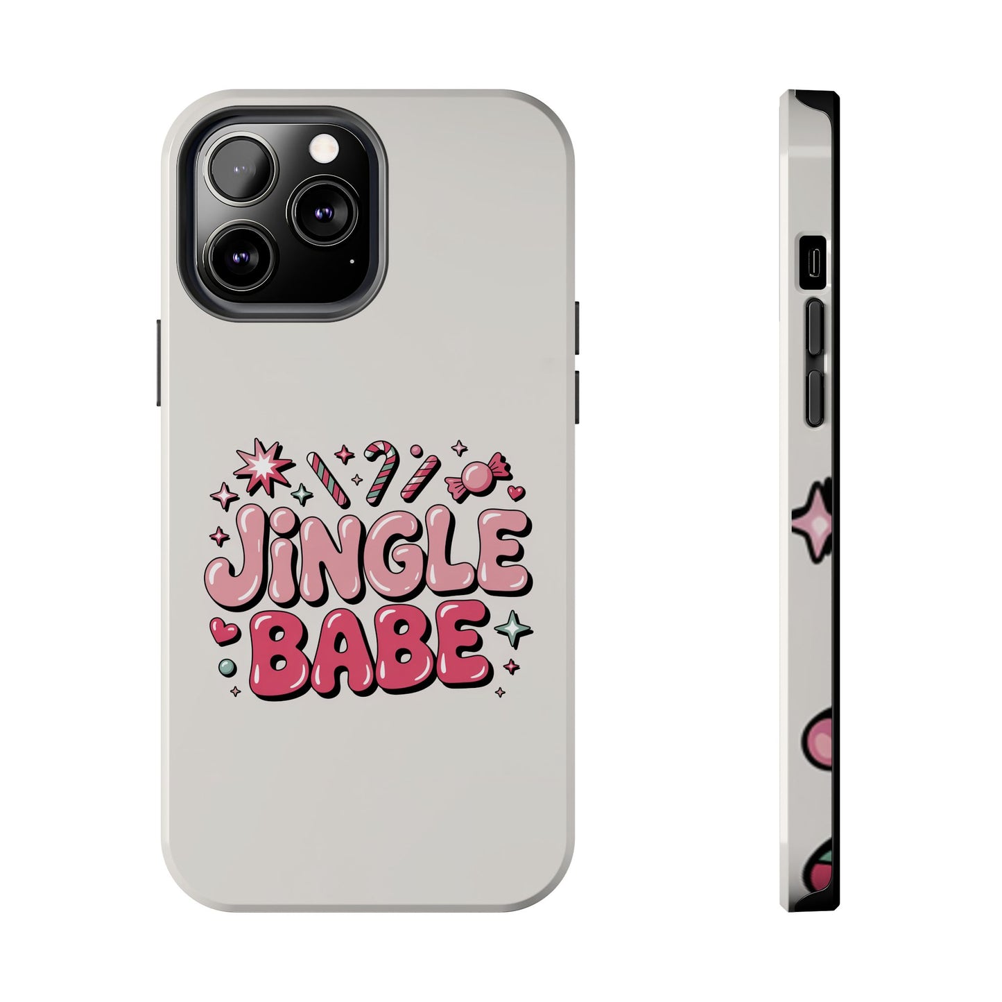 Jingle Babe Tough Phone Case - Festive Holiday Protection for Your iPhone