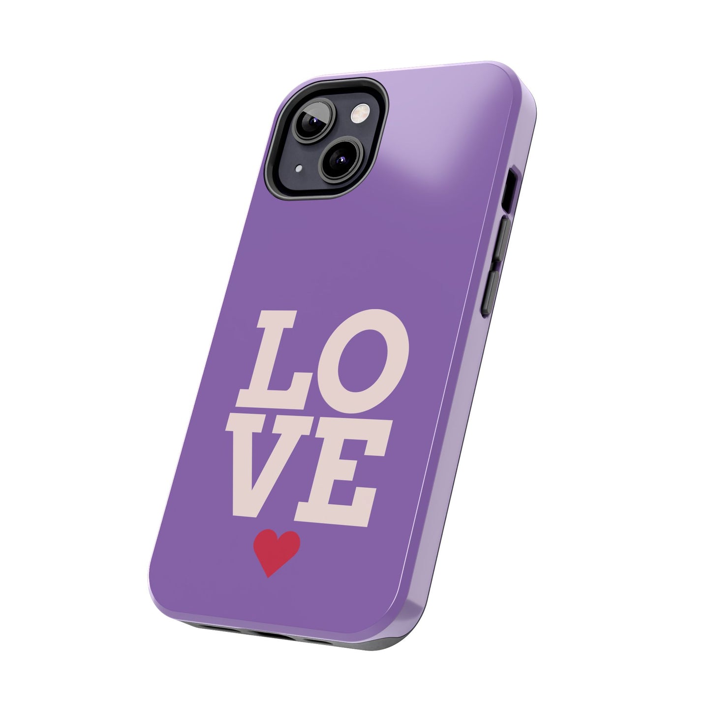 Purple Love Phone Case - Durable & Stylish Tough Case - for iPhone