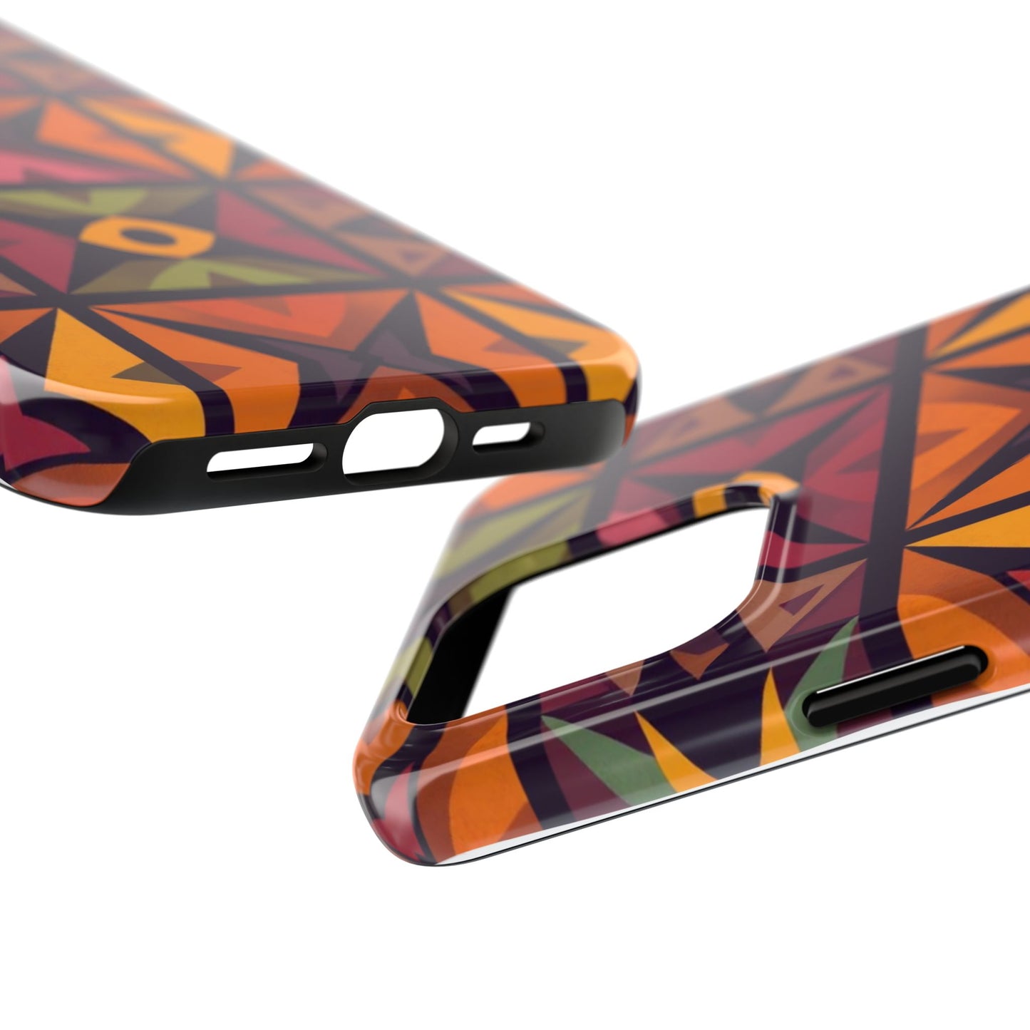Vibrant Tribal Geometric Tough Phone Case - Colorful Protection for Your iPhone