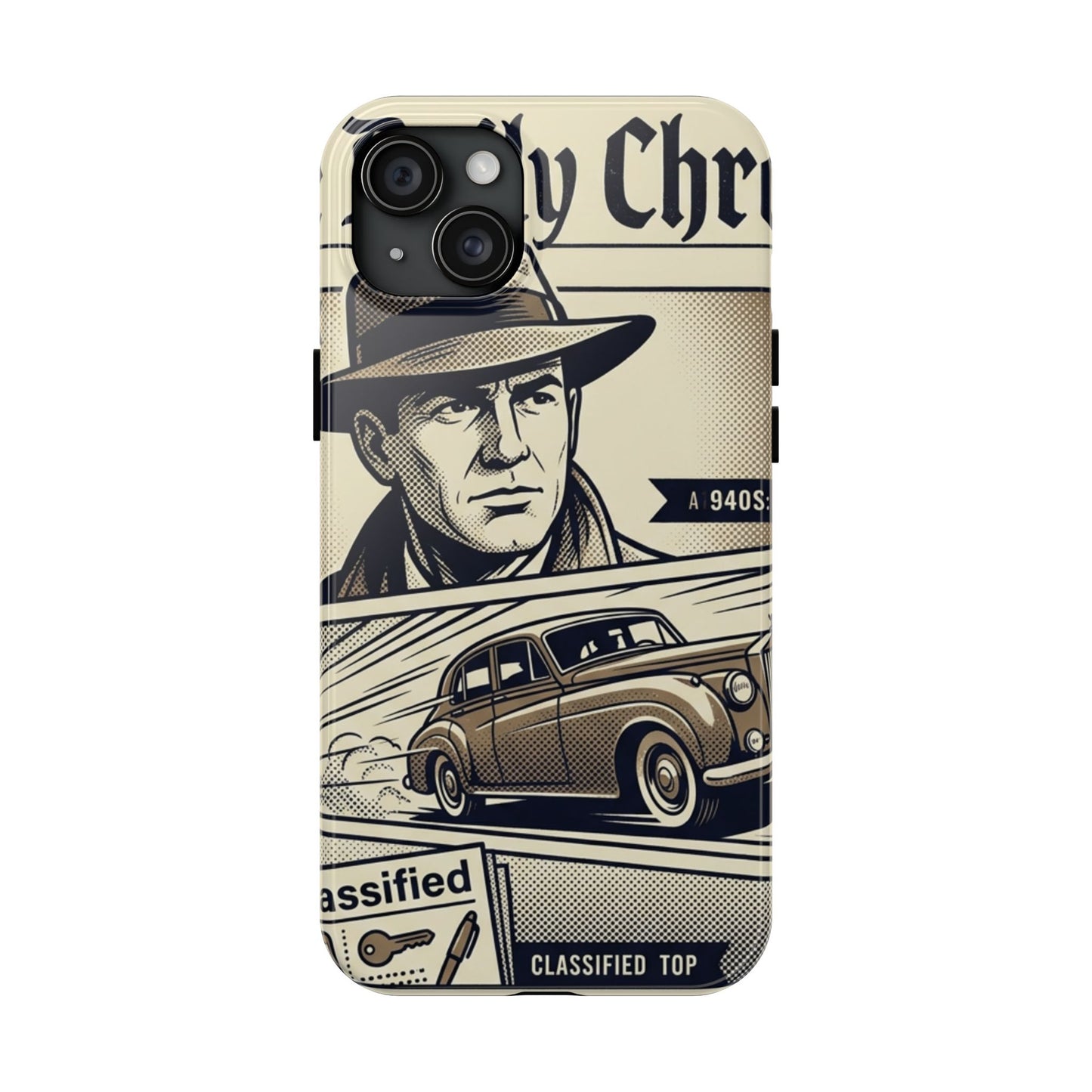 Old Newspaper Tough Phone Case