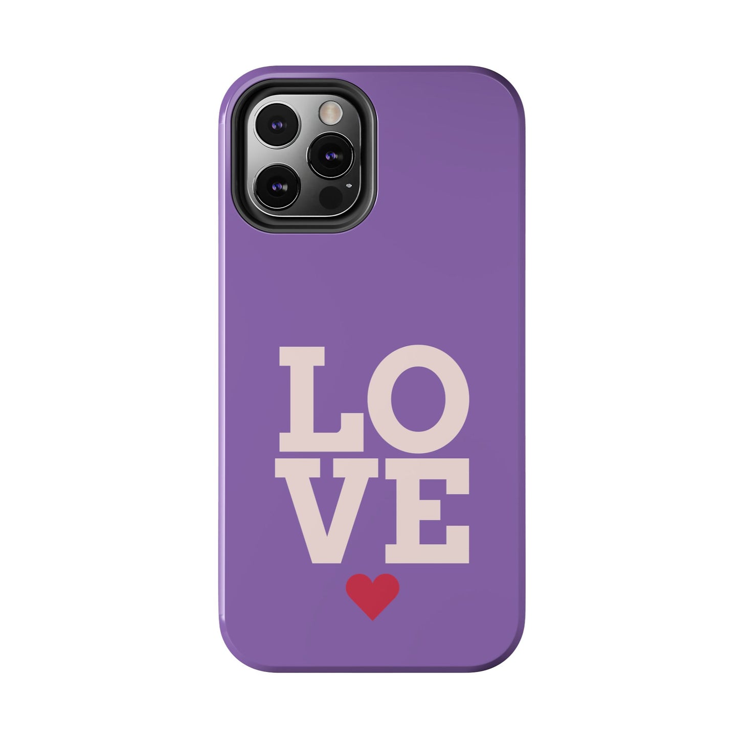Purple Love Phone Case - Durable & Stylish Tough Case - for iPhone