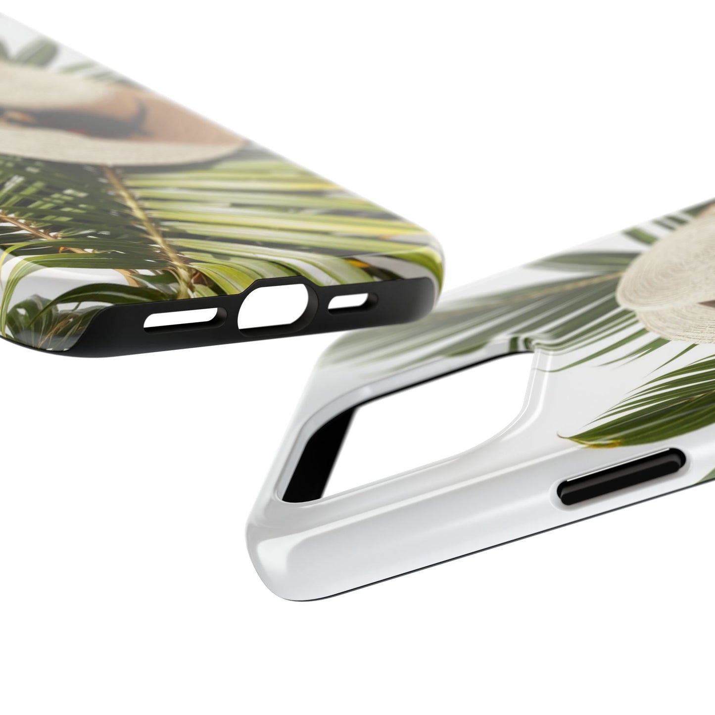 Tropical Phone Case - Summer Vibes with Hat & Sunglasses Design