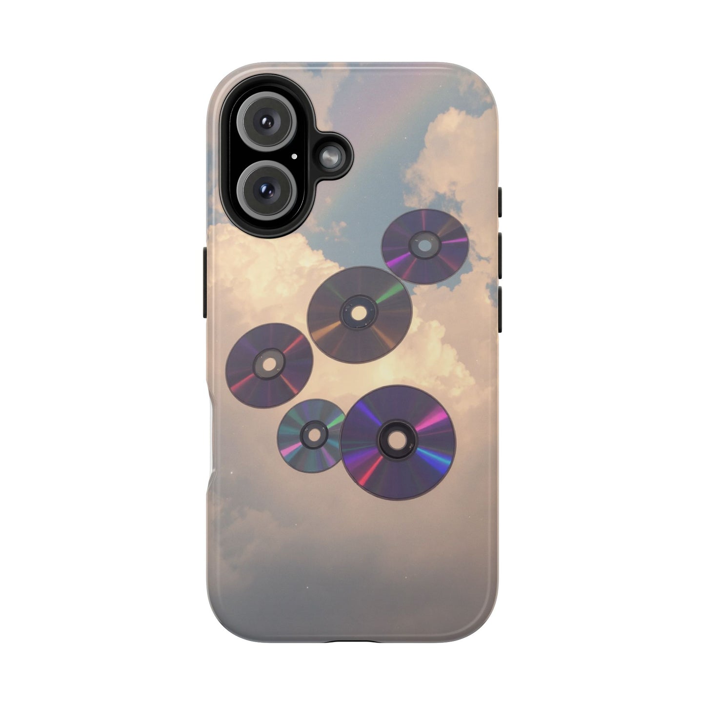 Vibrant Cloud CD Tough Phone Case - Durable and Stylish
