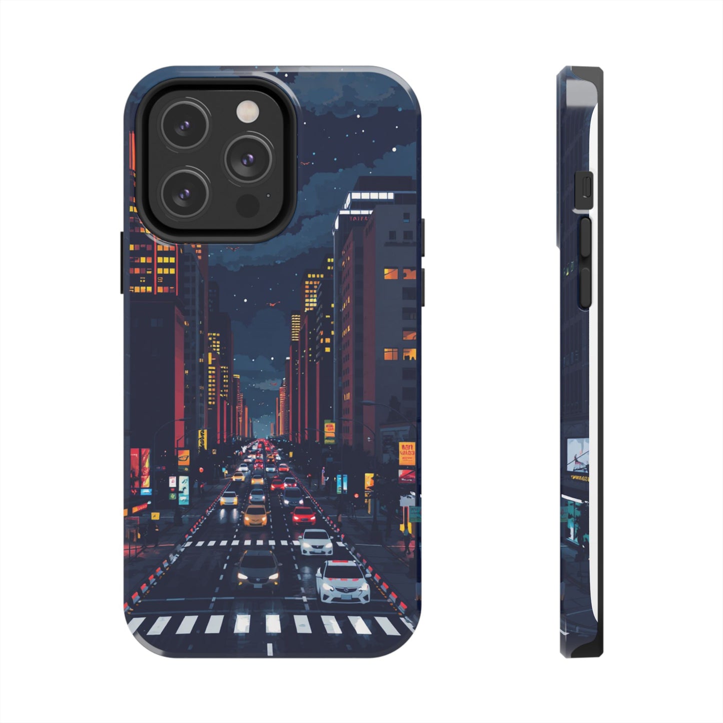 Urban Nightlife Tough Phone Case - Durable & Stylish Protection