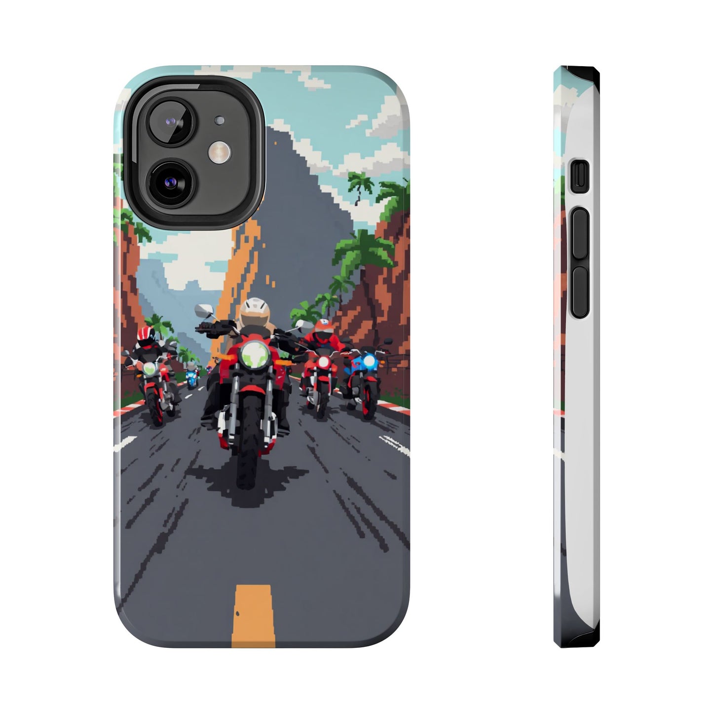 Retro Biker Tough Phone Case - Perfect for Motorcycle Lovers