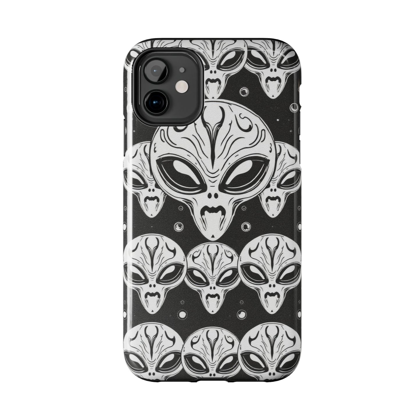 Alien Pattern Tough Phone Case - Durable Protection with Out-of-This-World Design