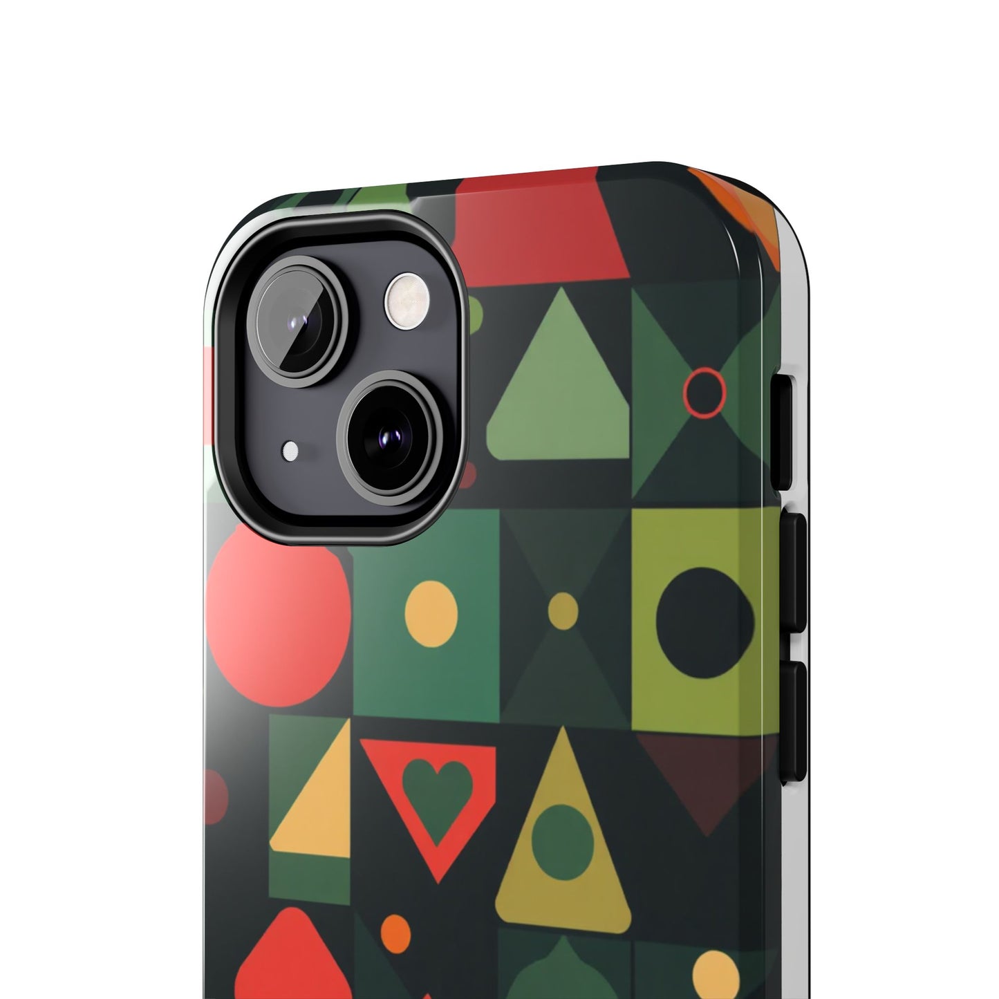 Vibrant Geometric Tough Phone Cases – Stylish Protection for Trendsetters - for iPhone