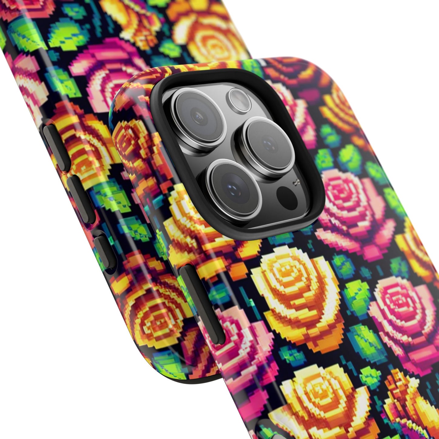 Vibrant Floral Tough Phone Case - Stylish Protection for Flower Lovers