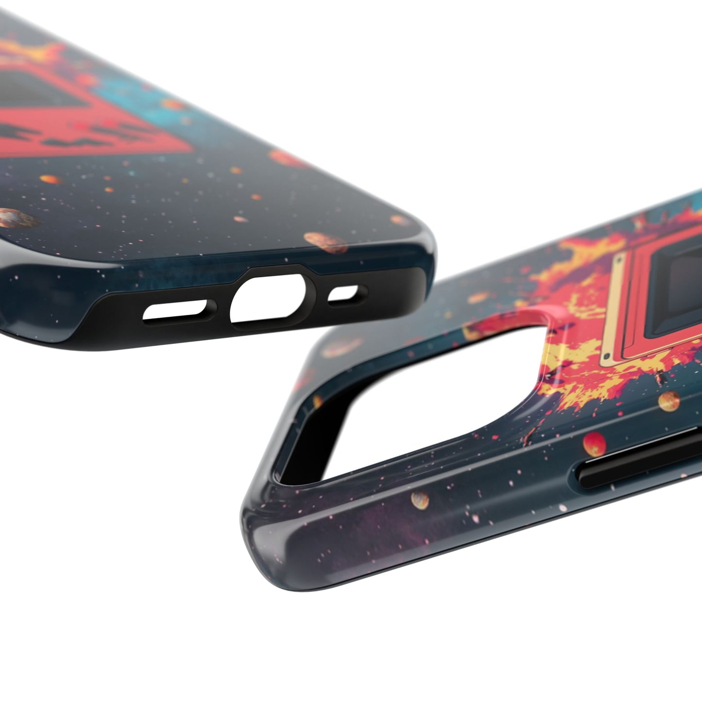 Retro Gaming Tough Phone Case - Space Adventure Design