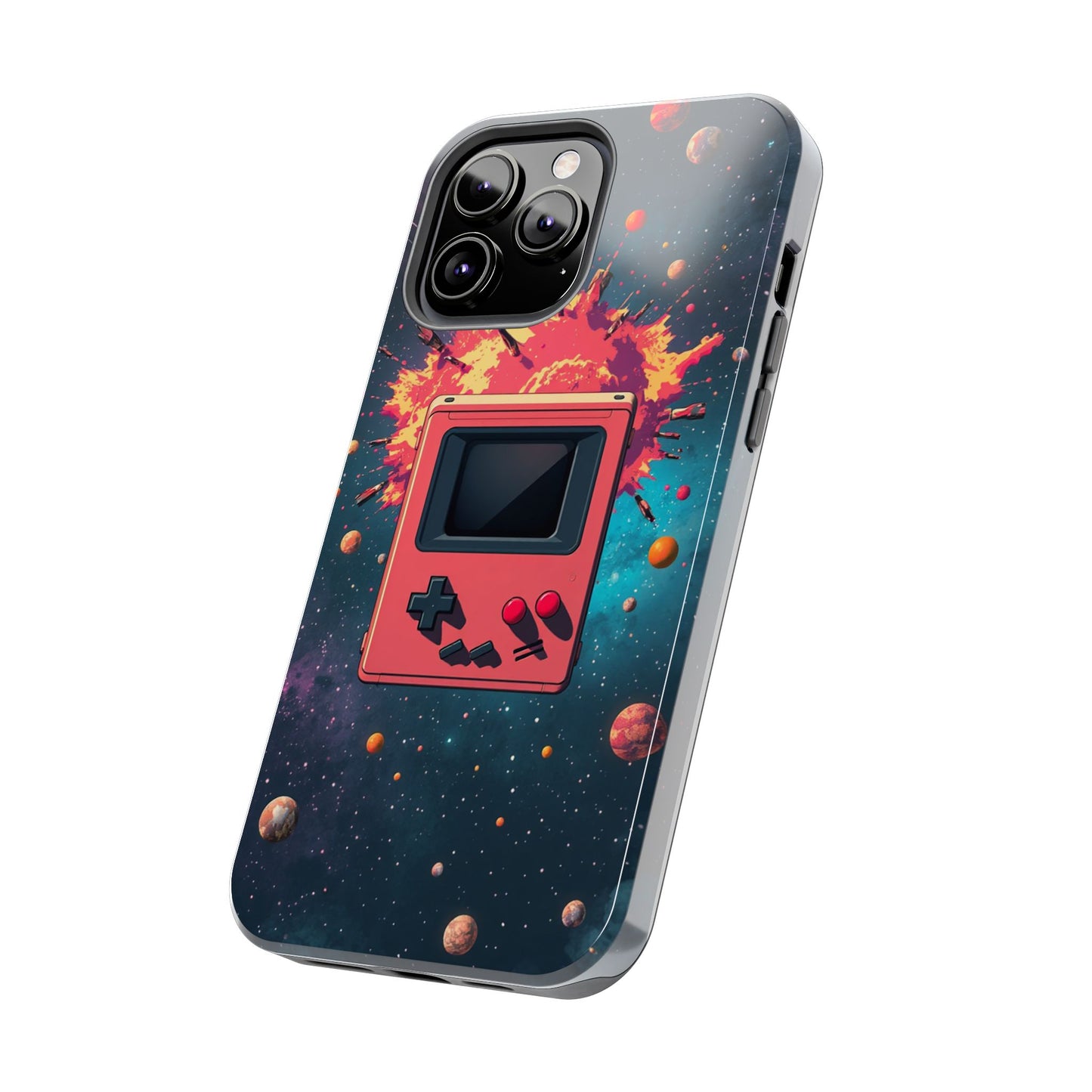 Retro Gaming Tough Phone Case - Space Adventure Design