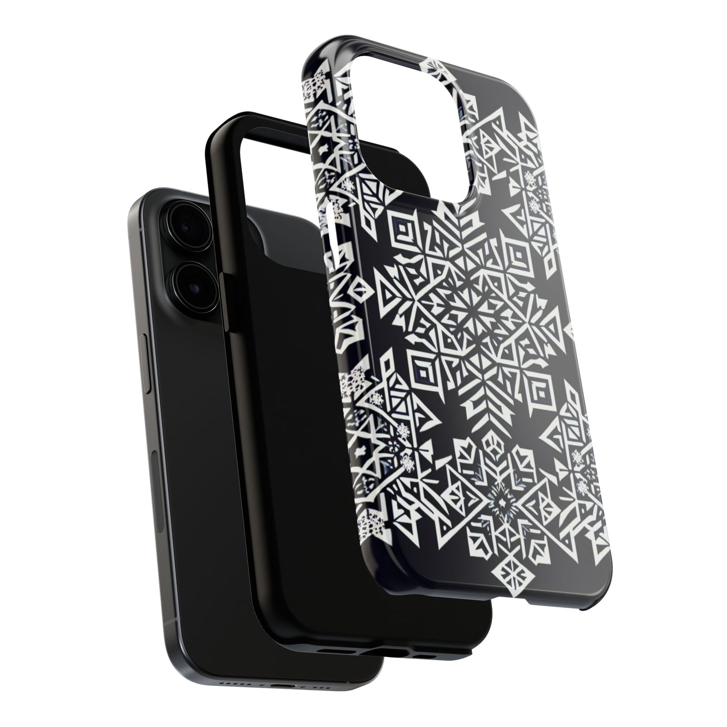 Winter Wonderland Tough Phone Case - Digital Snowflake - for iPhone