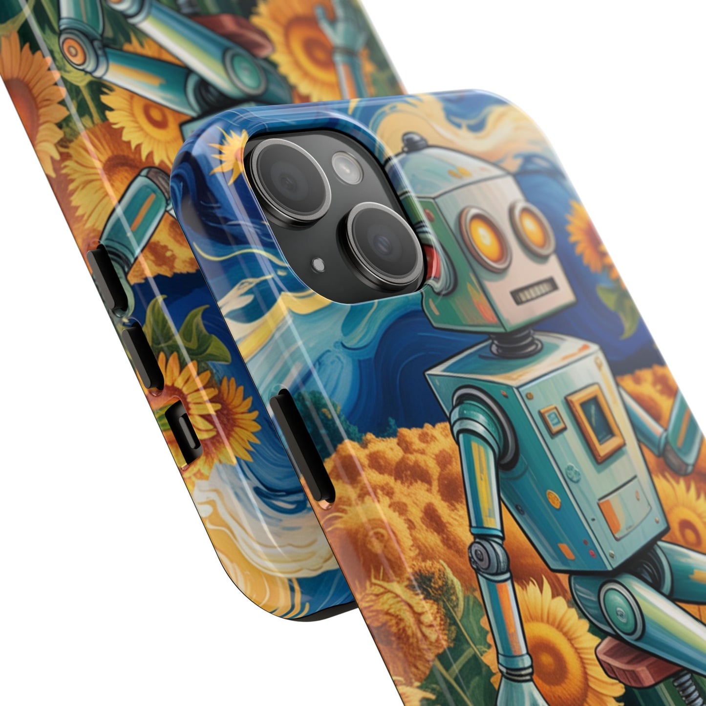 Robot Cycle Tough Phone Case - Durable & Unique Design