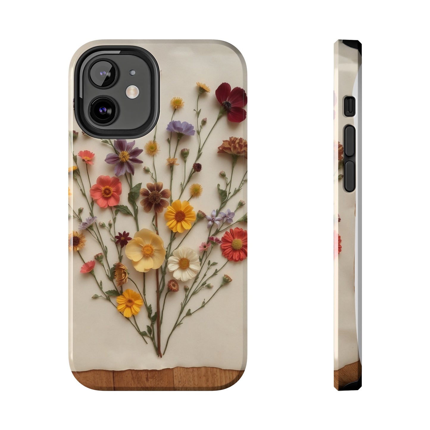 Floral Tough Phone Case - Durable Protection with Nature-Inspired Design