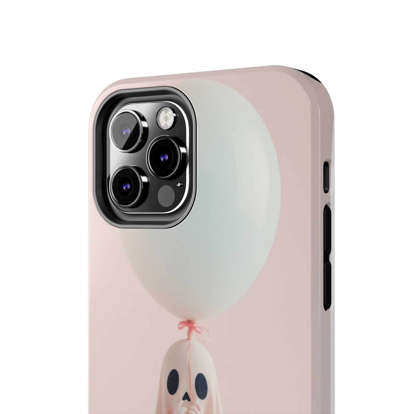 Cute Ghost Phone Case with Balloon - Tough Protection for Spooky Vibes