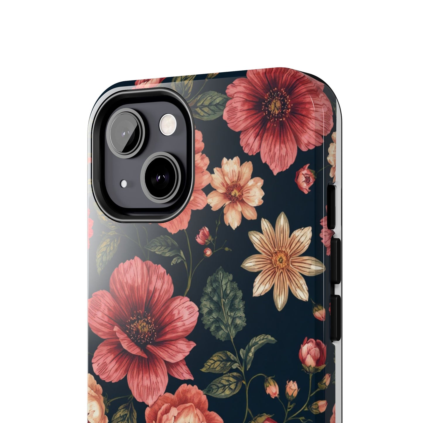 Spring Power! Floral Tough Phone Case - Durable Protection with Elegant Flower Design - for iPhone