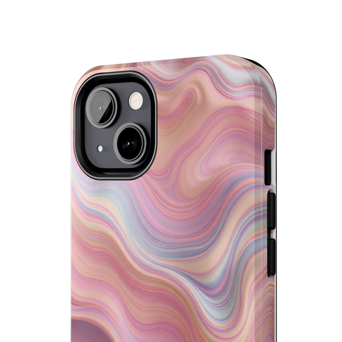 Stylish Tough Phone Cases - Abstract Pink Marble Design