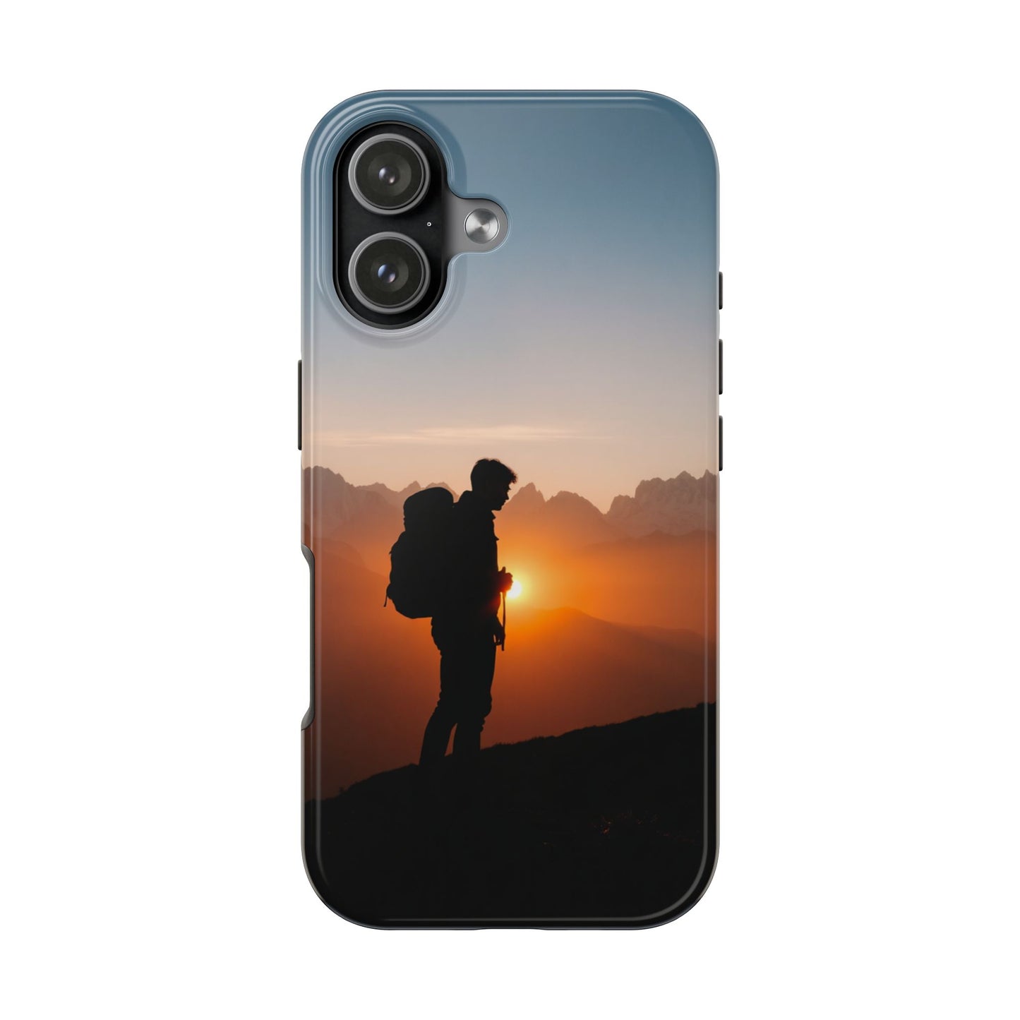 Explorer Adventure Sunset Mountain iPhone Case