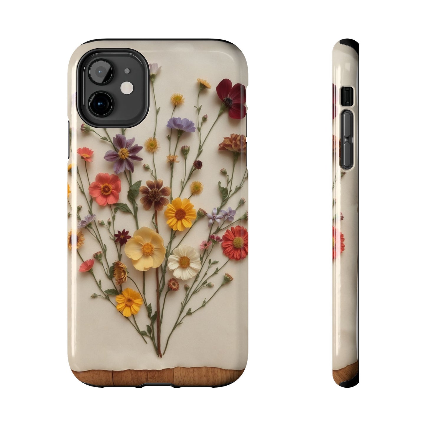 Floral Tough Phone Case - Durable Protection with Nature-Inspired Design