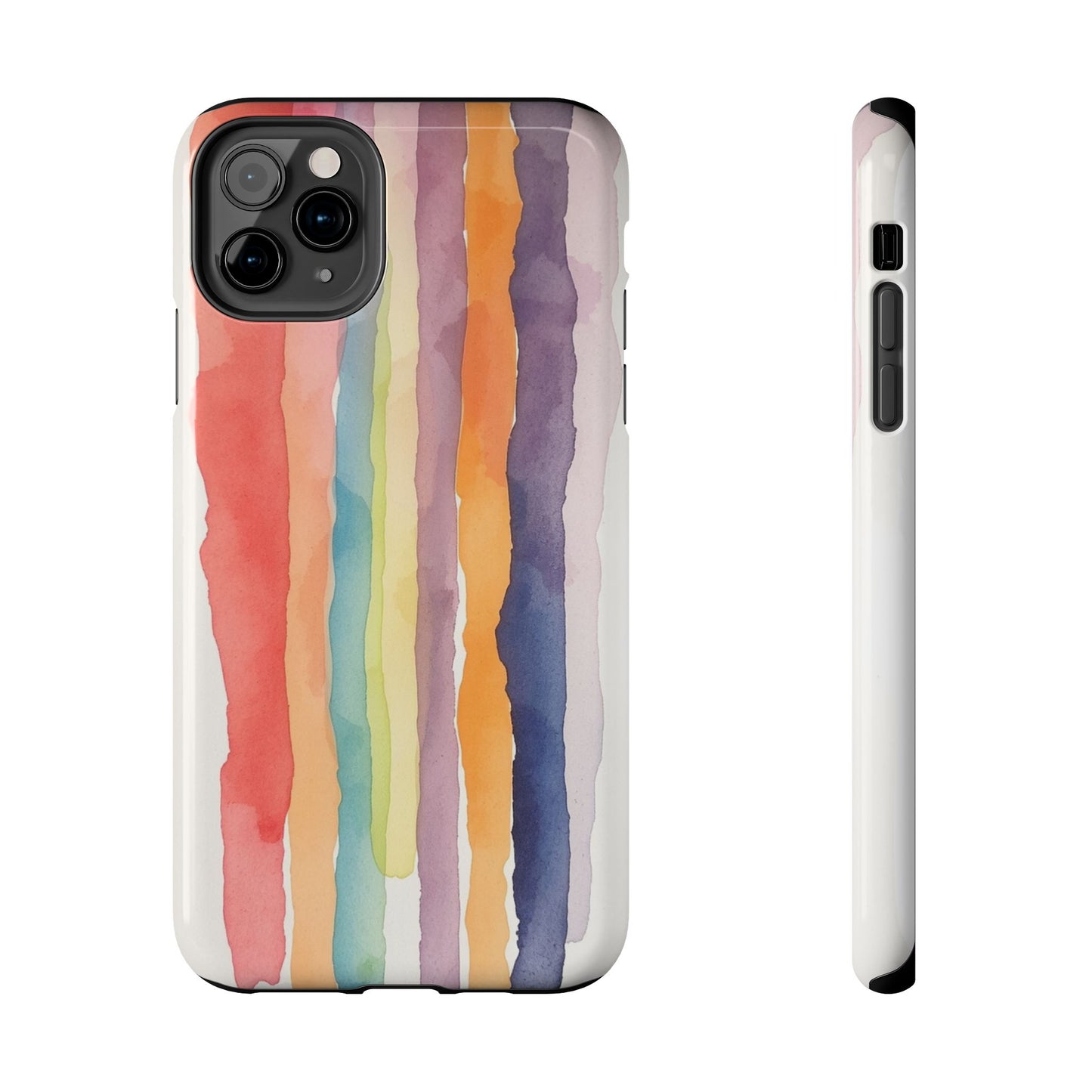 Colorful Watercolor Tough Phone Case - Stylish and Durable Cover for Creative Souls