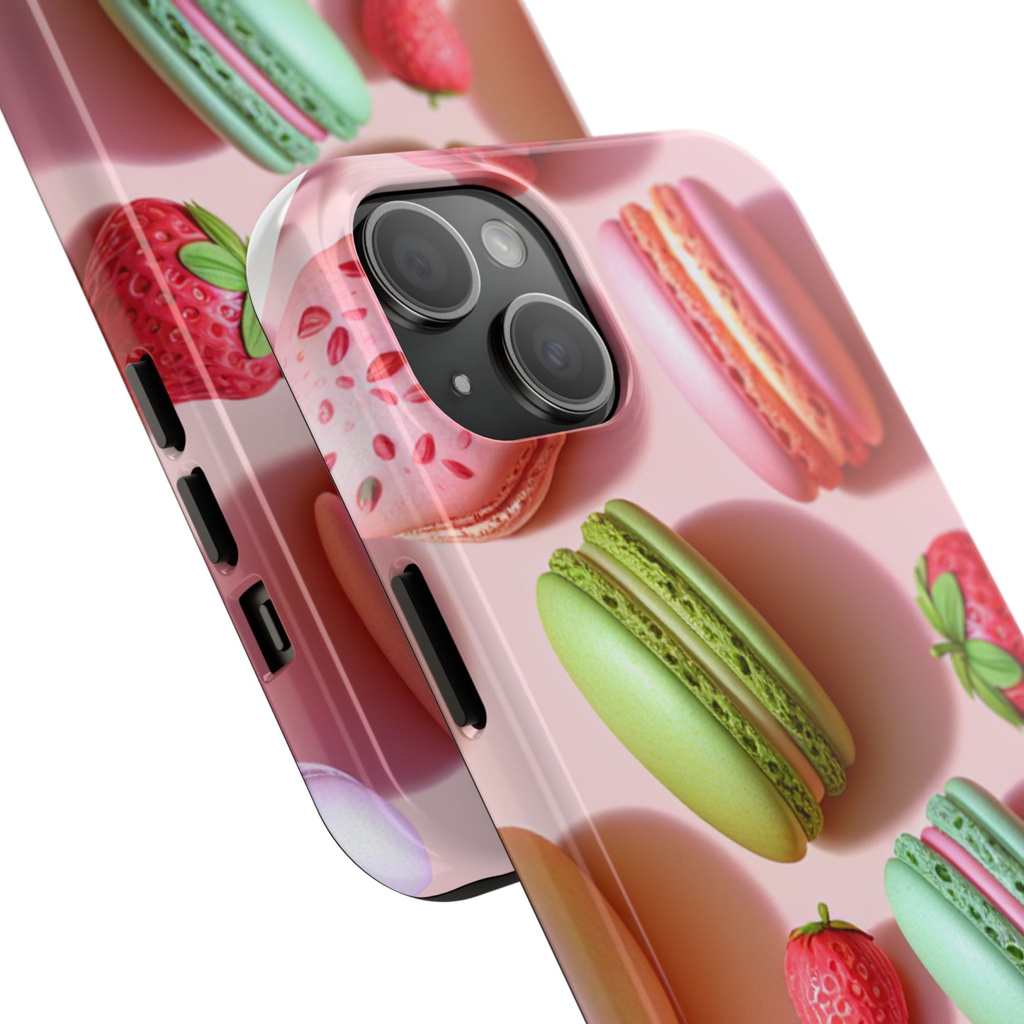 Macaron-Inspired Tough Phone Cases - Colorful Sweet Design - for iPhone