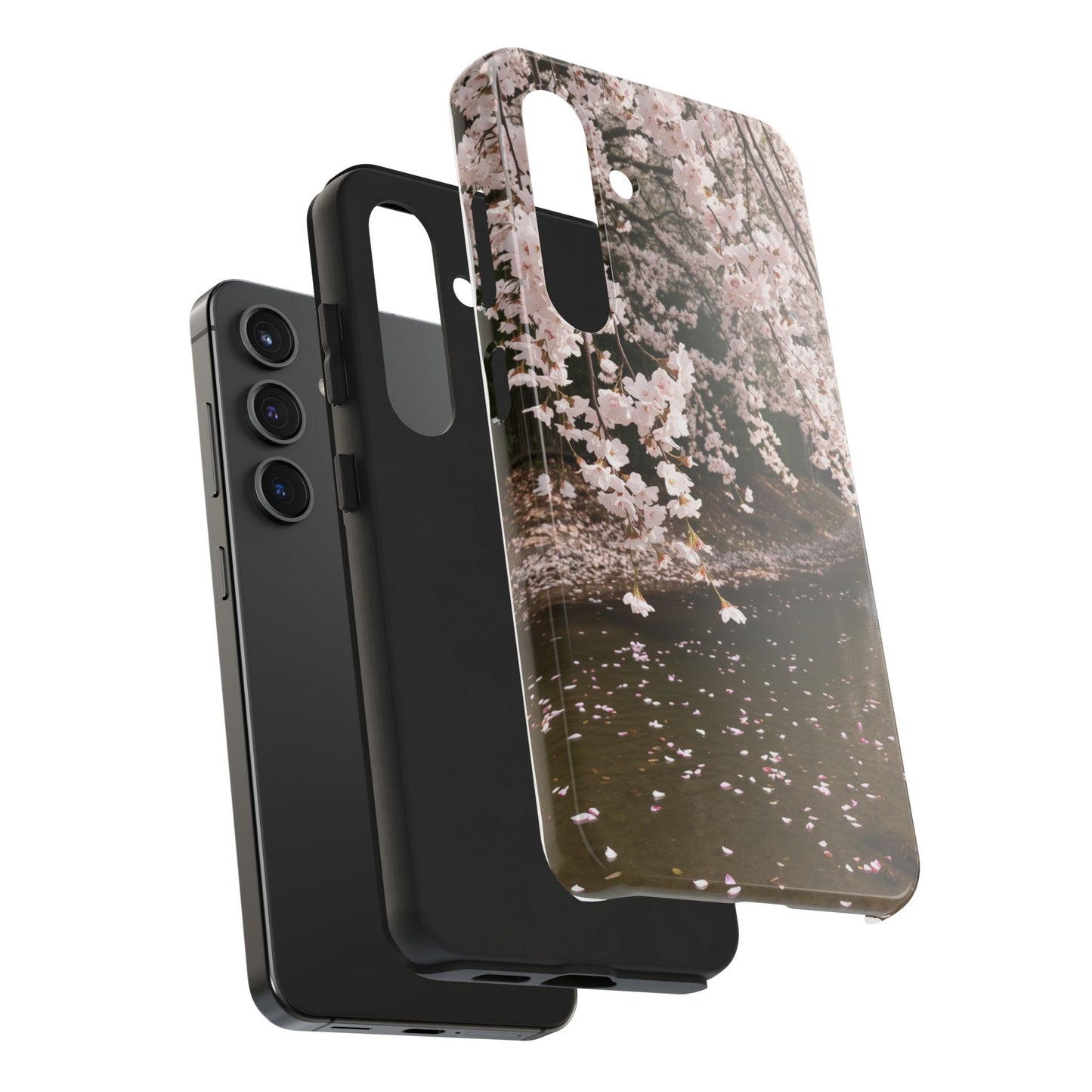 Cherry Blossom Tough Phone Cases - Durable Protection with Floral Serenity