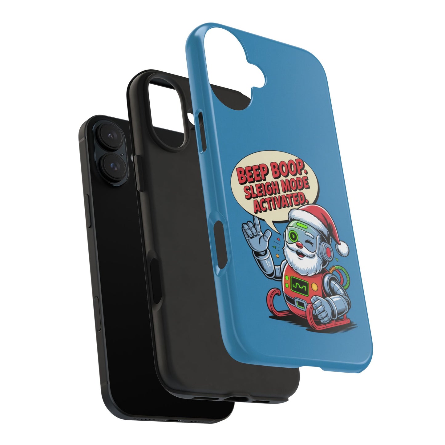 Funny Robot Holiday Phone Case - Beep Boop Sleigh Mode Activated