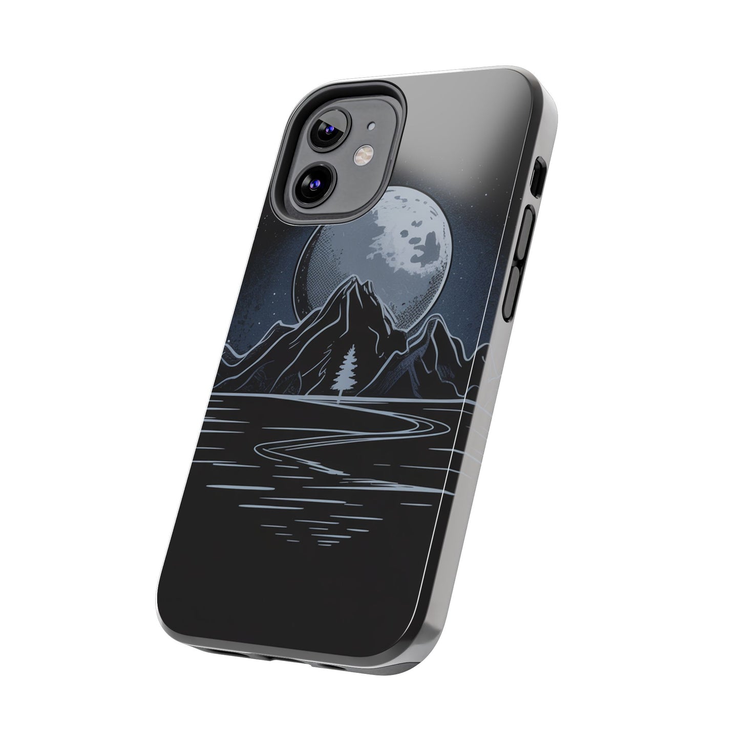 Moonlit Mountain Tough Phone Case Dark Fantasy