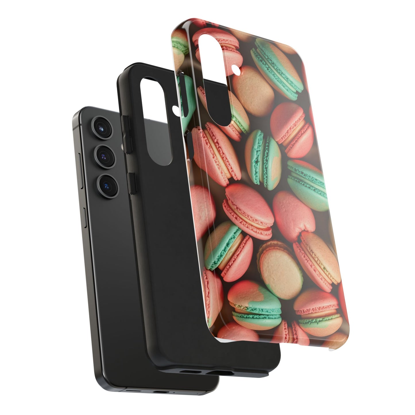 Colorful Tasty Macarons Tough Phone Case - Durable Protection with Sweet Aesthetic - for iPhone