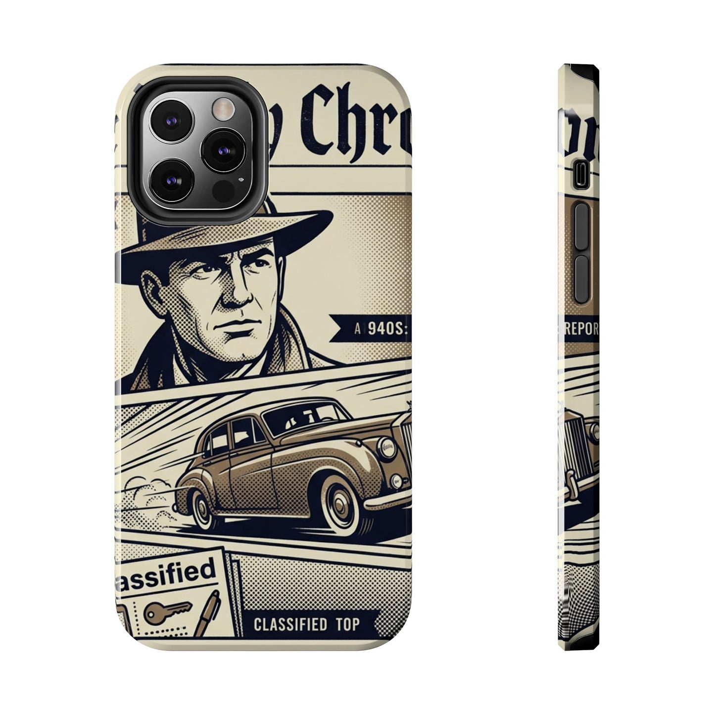 Old Newspaper Tough Phone Case
