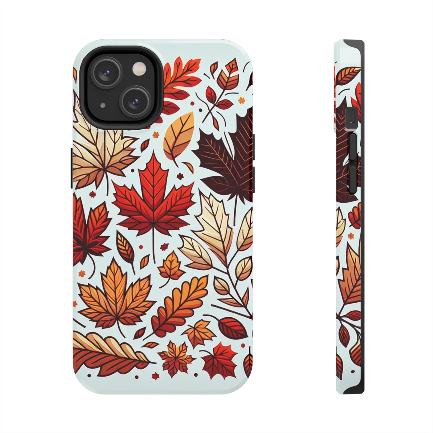 Autumn Leaves Tough Phone Case - Leaves Pattern - for iPhone