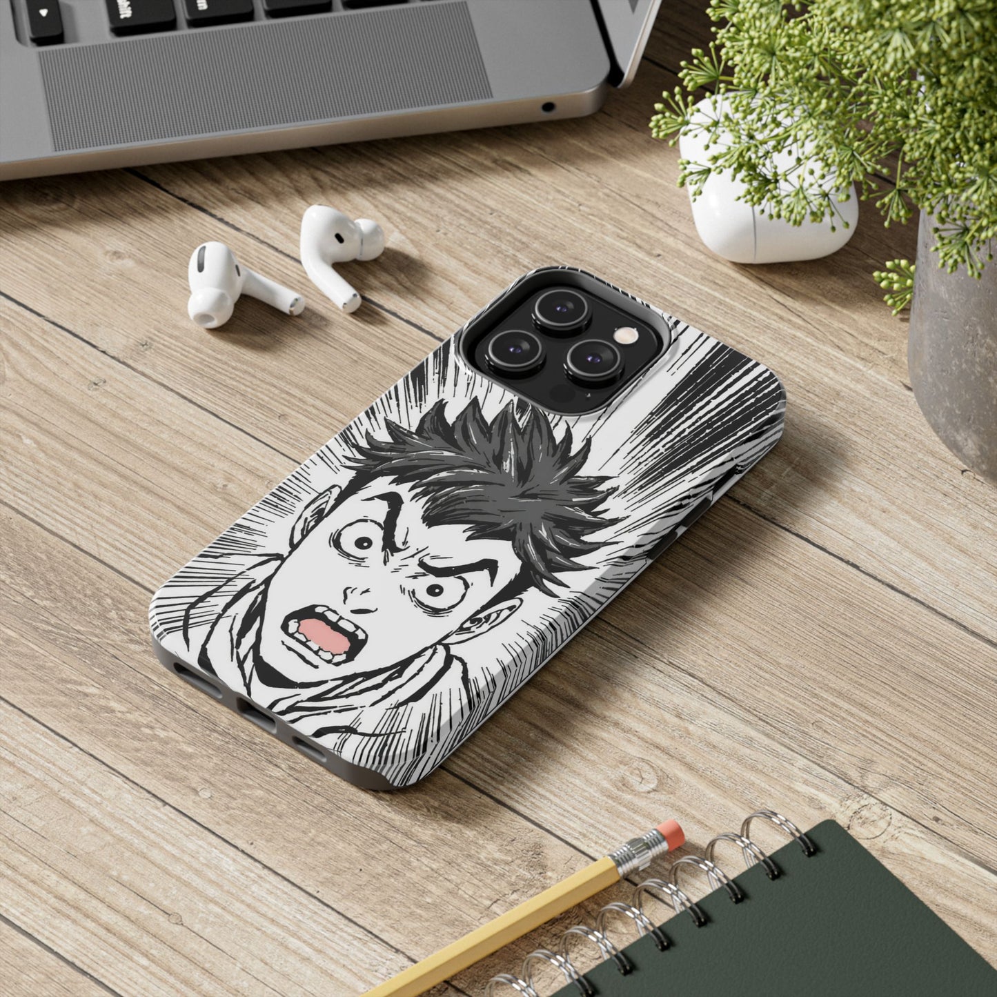 Intense Graphic Phone Case - Tough Design for Anime Fans