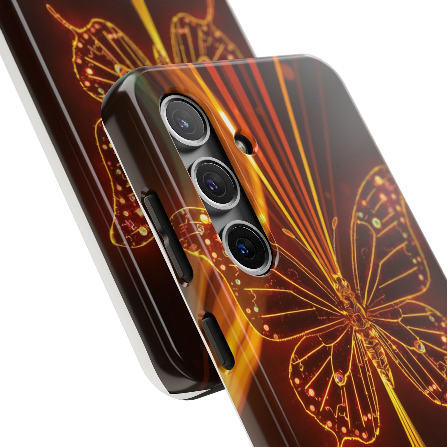 Elegant Butterfly Tough Phone Case - Stylish Protection for Nature Lovers
