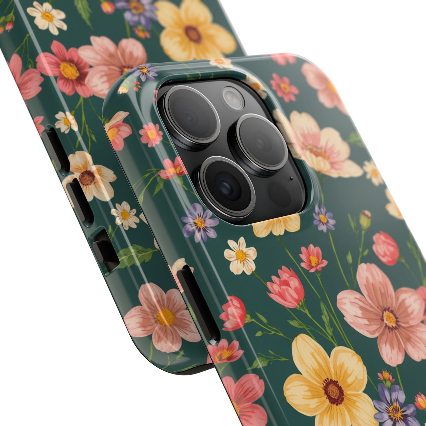 Vintage Spring Flowers Tough Phone Case - Durable Protection for iPhone