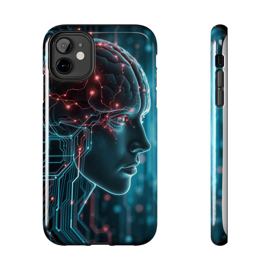 Futuristic Brain Design Tough Phone Case
