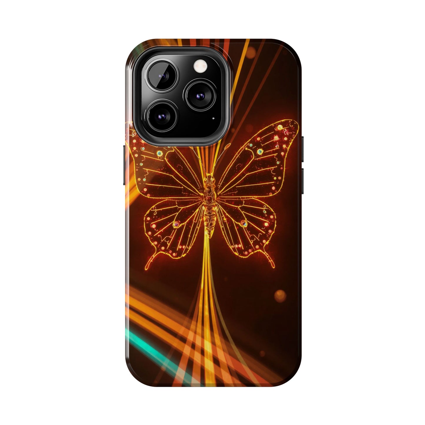 Elegant Butterfly Tough Phone Case - Stylish Protection for Nature Lovers