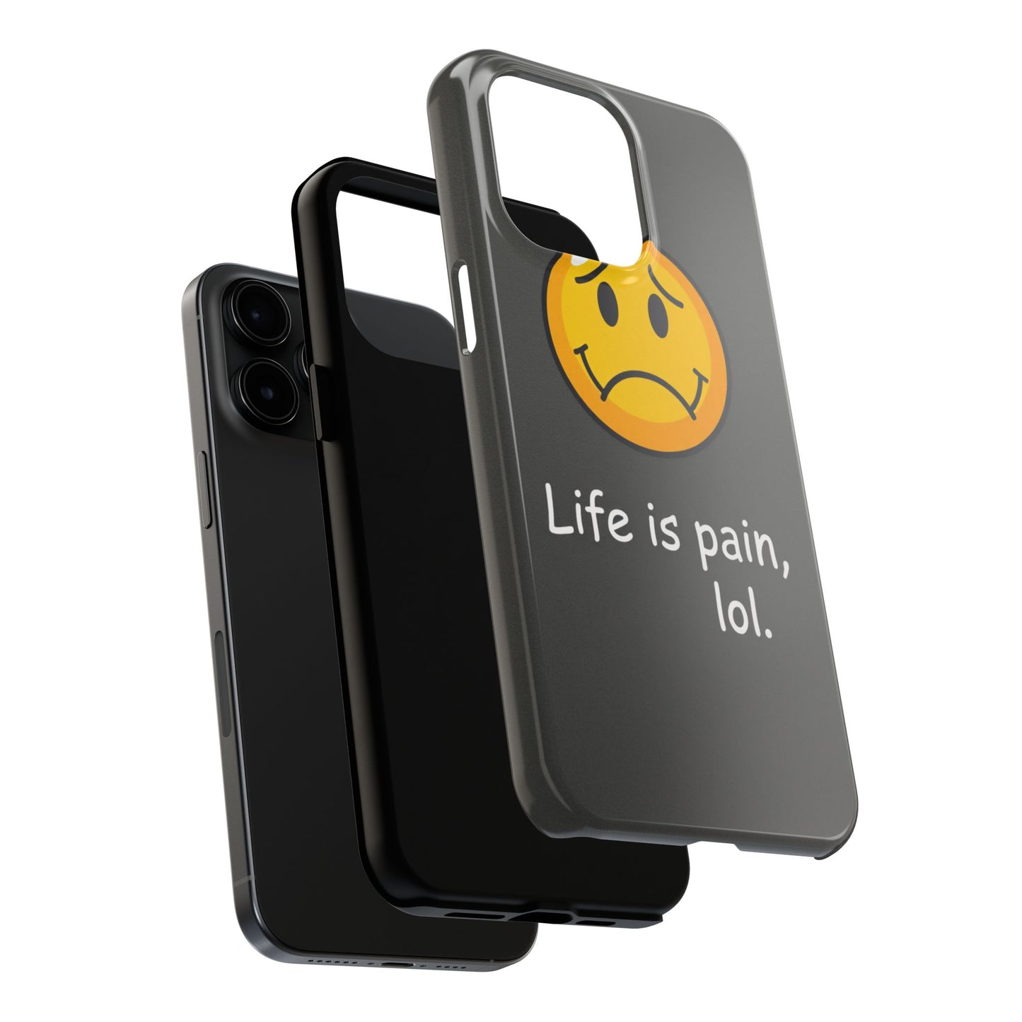 Life is Pain Tough Phone Case - Trendy Design for Smartphone Protection